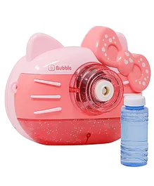 Yamama Camera Shaped Bubble Blower With 1 Bubble Solution - Pink