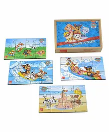 Skillofun Paw Patrol Jigsaw Pack of 4 Puzzle 12 Pieces Each - Multicolour