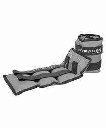 Strauss Rectangle Shape Ankle And Wrist Weight 2.5 Kg Pack Of 2  - Grey 