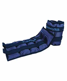 Strauss Rectangle Shape Ankle And Wrist Weight 2 kg Pack Of 2 - Blue 