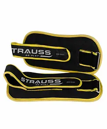 Strauss Rectangle Shape Ankle And Wrist Weight 500 gm Pack Of 2 - Yellow 
