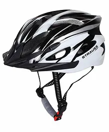 Strauss Adjustable Cycling Helmet - Black White