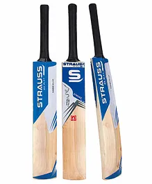 Strauss Kashmir Willow Size 4 Cricket Bat Pack Of 3 - Beige