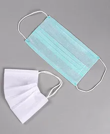 FROGGY 3ply Pack Of 50 Masks - Green & White