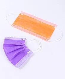 FROGGY 3ply Pack Of 50 Masks - Purple & Orange