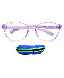 Affaires Flexible Zero Power Blue Ray Block Glasses - Light Purple
