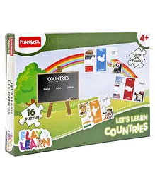 Funskool Lets Learn Countries Puzzle - 16 Pieces