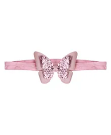 Aye Candy Double Butterfly Bow Headband - Pink