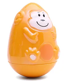 Ratnas Monkey Roly Poly Toy - Orange