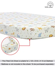 Pattern 10 3 Piece Bedding Set Bumper Fitted Sheet & Mattress Protector for 140x70 Baby Cot Bed