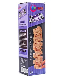 Leemo Toys Tumble Tower Game  - 54 Pieces