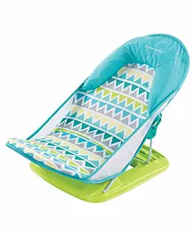 Summer Infant Deluxe Baby Bather Triangles Stripes - Blue