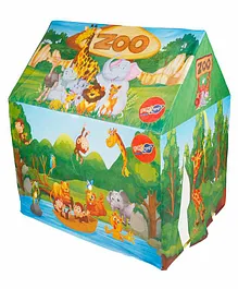 Planet of Toys Zoo and Jungle Theme Play Tent House - Multicolour