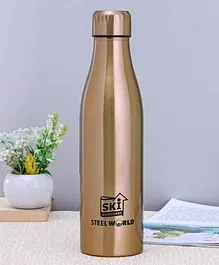 SKI Plastoware Vacuum Insulated Steel Bottle Golden - 500 ml