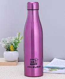 SKI Plastoware Vacuum Insulated Steel Bottle Pink - 500 ml