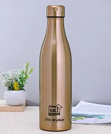 SKI Plastoware Vacuum Insulated Steel Bottle Golden - 750 ml