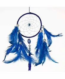 Rooh Dream Catchers Handmade Evil Eye & Owl Hanging - Blue