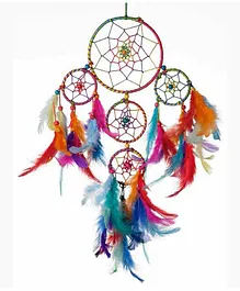 Rooh Dream Catcher 4 Tier Handmade Wall Hanging - Multicolor 