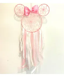 Rooh Dream Catcher Minnie Mouse Handmade Hanging - White Pink