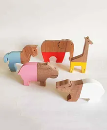 Loyora Safari Animal Kingdom Set Multicolor - 5 Pieces