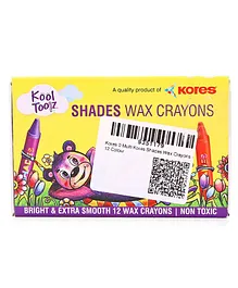 Kores Wax Crayons - 12 Colors