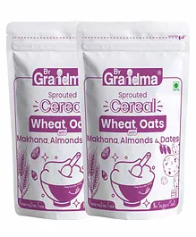 ByGrandma Sprouted Cereal Wheat Oats Pack of 2 - 280 gm Each