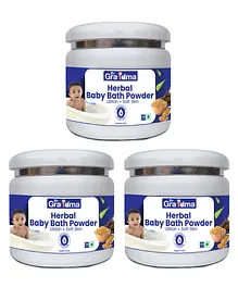ByGrandma Herbal Baby Bath Powder Pack of 3 - 250 gm Each