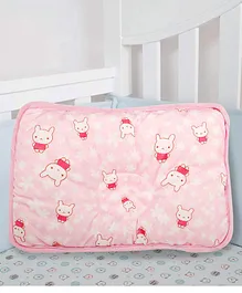 Baby Moo Neck & Head Supporter Pillow Bunny Print - Pink