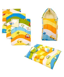 Baby Moo Premium Bedding Gift Set Vehicle Print - Multicolor