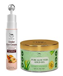 TNW-The Natural Wash Combo of Aloe Vera Gel & Under Eye Cream - 15 ml & 100 gm