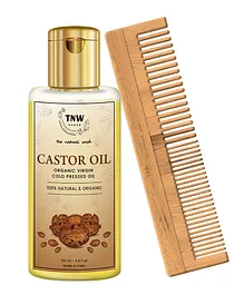 TNW-The Natural Wash Combo of Castor Oil & Comb - 100 ml