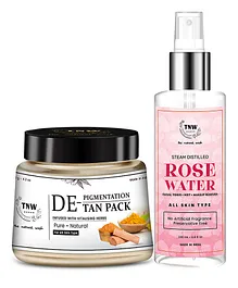 TNW-The Natural Wash Combo of DTan & Rose Water - 200 ml