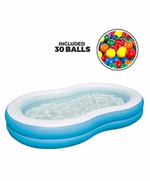 Bestway Inflatable Pool with Balls - Blue