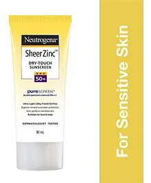 Neutrogena Sheer Zinc Dry Touch Sunscreen SPF50+ - 80 ml