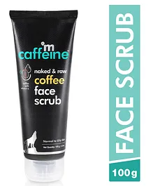 MCaffeine Exfoliating Coffee Face Scrub with Walnut & Vitamin E for Tan Blackheads & Dirt Removal - 100 gm
