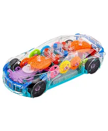 VGRASSP Gear Display Transparent Mechanical Car Toy With Music & Lights - Mulicolour 