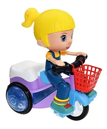 VGRASSP Battery Operated Stunt Tricycle Toy - Multicolour