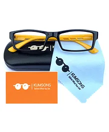 Kumsons Unbreakable Blue Light Blocking Anti Glare Glasses - Mustard