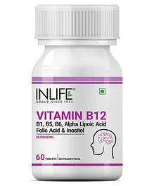 INLIFE Vitamin B12 1500 mcg - 60 tablets