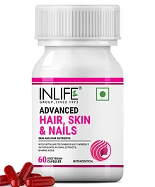 Inlife Biotin Advanced Hair Skin & Nails Supplement - 60 Capsules