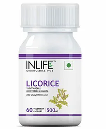 Inlife Licorice Root Extract Capsules - 60 Capsules