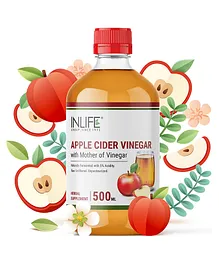 Inlife Apple Cider Vinegar with Mother Vinegar Health Supplement - 500 ml 
