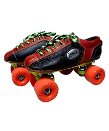 JJ Jonex Fix Body Quad Shoe Roller Skates With Bag Size 11 - Red 