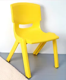 Babyhug Kids Plastic School Study Chair - Yellow