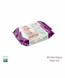 Bambo Nature Wipes Pack of 2 - 80 Pieces Each