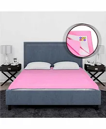 BeyBee Dry Sheet for Double Bed Queen Size Double Bed Size 260cm x 200cm - Pink