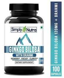 Simply Nutra Ginkgo Biloba Veg capsules - 100 capsules