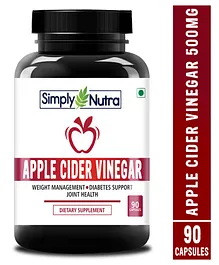 Simply Nutra Apple Cider Vinegar Supplement - 90 Capsules