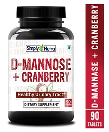Simply Nutra Cranberry & D-Mannose tablets - 90 Pieces 