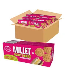 Early Foods Multigrain Millet Jaggery Cookies Pack of 6 - 150 gm Each